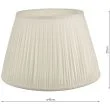 DAR ULY1815 ULYANA PLEATED SHADE 45CM IVORY
