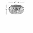KOLARZ 3161.13/33 SCHC�NBRUNN lampa sufitowa złoto 24K