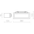 RENDL R10387 GINO ścienna antracyt 230V E27 18W IP44