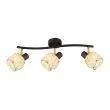CANDELLUX 93-30191 Dubai lampa sufitowa listwa czarny 3x40W E14 klosz różowy złoty kryszt transp
