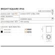 AZZARDO AZ2878 Brant Square IP44 (black)