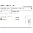AZZARDO AZ2822 Brant Square IP44 (white)