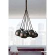 AZZARDO FH5957-BJ-120-BK / AZ0635 Gulia 7 (black) Lampa wisząca
