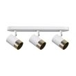 CANDELLUX 93-27481 TOBI LAMPA SUFITOWA LISTWA BIAŁY 3X15W GU10 KLOSZ BIAŁY+ZŁOTY