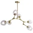 Step into Design ST-1232-6 GOLD transparent Lampa wisząca MODERN ORCHID-6 złoto transparentna 130 cm