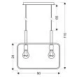 CANDELLUX 32-73549 FRAME LAMPA WISZĄCA 2X60W E27 BIAŁY