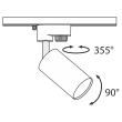 MAYTONI TR002-1-GU10-B Single phase track system Track lamps Track Lighting Black oprawa 1-fazowy