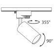 MAYTONI TR002-1-GU10-B Single phase track system Track lamps Track Lighting Black oprawa 1-fazowy