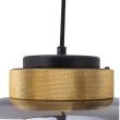 Step into Design 9969P/B smoky Lampa wisząca BOOM LED szaro złota 35 cm