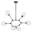 Step into Design ST-1232-6 TRANSPARENT Lampa wisząca MODERN ORCHID-6 transparentno czarna 130 cm