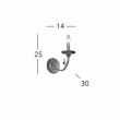 KOLARZ 0301.61.4 PISANI lampa ścienna