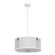 ELSTEAD Corona DL-CORONA-3P-WPN 3 Light Pendant - White Polished Nickel