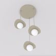EMIBIG 1760/3 FLORA 3PREM MOKKA OPAL Lampa wisząca