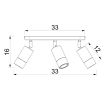 LUMINEX 9528 spot Link beige 3xGU10