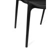 KING HOME KH010100217  Krzesło SUNNY czarne - polipropylen