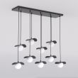 EMIBIG 1758/9 FLORA 9 BLACK OPAL Lampa wisząca