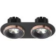 RENDL R13244 SHARM R II wpuszczana czarna/czarna miedź 230V LED 2x10W 24° 3000K