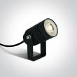 ONE LIGHT 67198G/B Martino czarna lampa ogrodowa 35W MR16, GU10 kolec