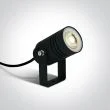 ONE LIGHT 67198G/B Martino czarna lampa ogrodowa 35W MR16, GU10 kolec