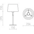 RENDL R11986 BROADWAY stołowa biała chrom 230V E27 42W