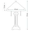 ELSTEAD CHASTAIN QZ/CHASTAIN/TL Table Lamp