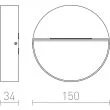 RENDL R12541 AQILA R ścienna antracyt 230V LED 6W IP54 3000K