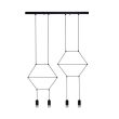 Step into design XT068-4P Lampa wisząca LINEA-4 LONG czarna 70 cm