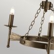 ELSTEAD CROMWELL CW3 OLD BRZ 3Lt Chandelier
