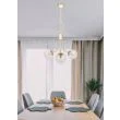 CANDELLUX 33-79015 DANI LAMPA WISZĄCA MOSIĄDZ 3X40W E14 KLOSZ BEZBARWNY