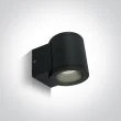 ONE LIGHT 67400A/B Cosmo czarny zewnętrzny cylinder ścienny 35W MR16 GU10