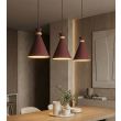 EMIBIG 1684/3 ZERO 3 BURGUNDY LAMPA WISZĄCA