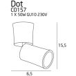 MAXLIGHT DOT lampa sufitowa C0157