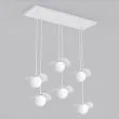 EMIBIG 1759/6 FLORA 6 WHITE OPAL Lampa wisząca