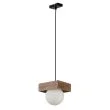 SIGMA 33663 lampa wisząca Bloom 1 zwis czarny brązowy
