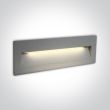 ONE LIGHT 68068C/G/W Lapas 2 szary wpust ścienny LED 3000K 6W IP65