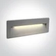 ONE LIGHT 68068C/G/W Lapas 2 szary wpust ścienny LED 3000K 6W IP65