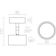 RENDL R11772 PIXIE kierunkowa biała chrom 230V GX53 7W