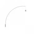 RENDL R12654 BEND podstawa ścienna łukowa nikiel mat 230V E27 42W