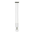 EMIBIG 1114/1 LAMPA WISZĄCA GLAM 1 BLACK/TRANSPARENT