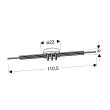 CANDELLUX A0018-160 NAKSOS LAMPA WISZĄCA PLAFON 110X22 40W LED SATYNA NIKIEL 4000K APETI