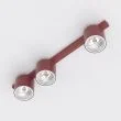 EMIBIG 1697/3 NANO 3 BURGUNDY Lampa sufitowa