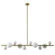 Step into Design MP0097-10 Lampa wisząca MILKY DROP złota 120 cm