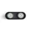 RENDL R12734 MANTOVA II sufitowa matowa czarna 230V GU10 2x35W