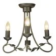 ELSTEAD OLIVIA OV3 BLK/GOLD 3Lt Chandelier/Semi-Flush