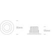 ONE LIGHT 10107CA/W/W Gudi biała oprawa typu downlight do wbudowania LED 3000K 7W