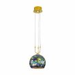 KOLARZ 0392.31+1L.3.AQ.BG LUNA lampa wisząca złoto 24K