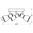 CANDELLUX 98-63397 FIDO PLAFON