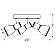CANDELLUX 98-63397 FIDO PLAFON