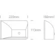 ONE LIGHT 67396A/AN/W Ziria + PR kinkiet antracyt z czujnikiem LED 3000K 6W IP65