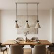EMIBIG 1741/3 KLEVER 3 MOKKA BLACK Lampa wisząca